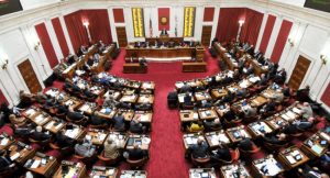 Carmichael, Hanshaw give acceptance speeches as regular legislative session gets underway